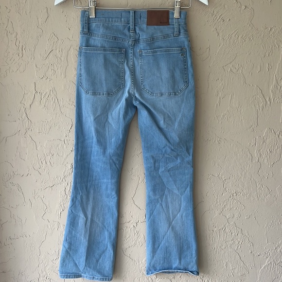 Madewell Cali Demi boot size 23 light wash jeans flare leg button fly - Picture 4 of 6